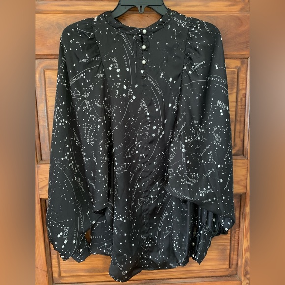 Zara Constellation/Star Blouse size small - Picture 6 of 8